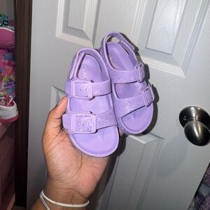 The Children's Place Purple Glitter Sandals